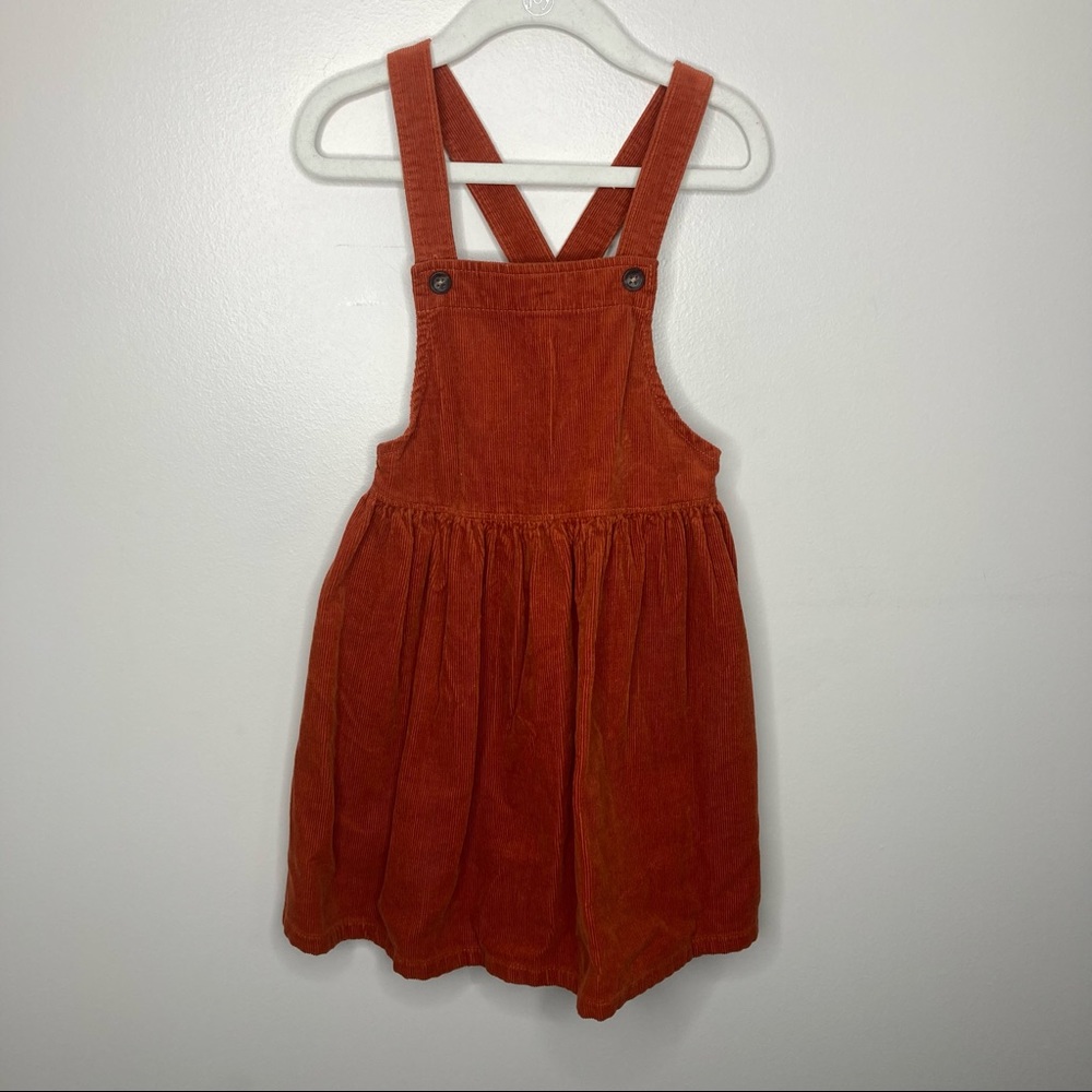 OLD NAVY Corduroy Jumper Overall Dress Rust 5T